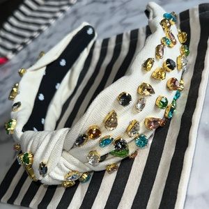 Lele Sadoughi Ivory Candy Jeweled Headband
